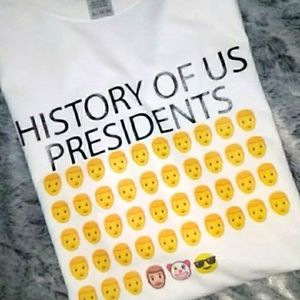 History of US Presidents Emoji Tshirt Biden